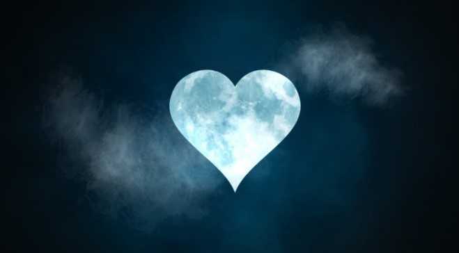 Heart-shaped Moon