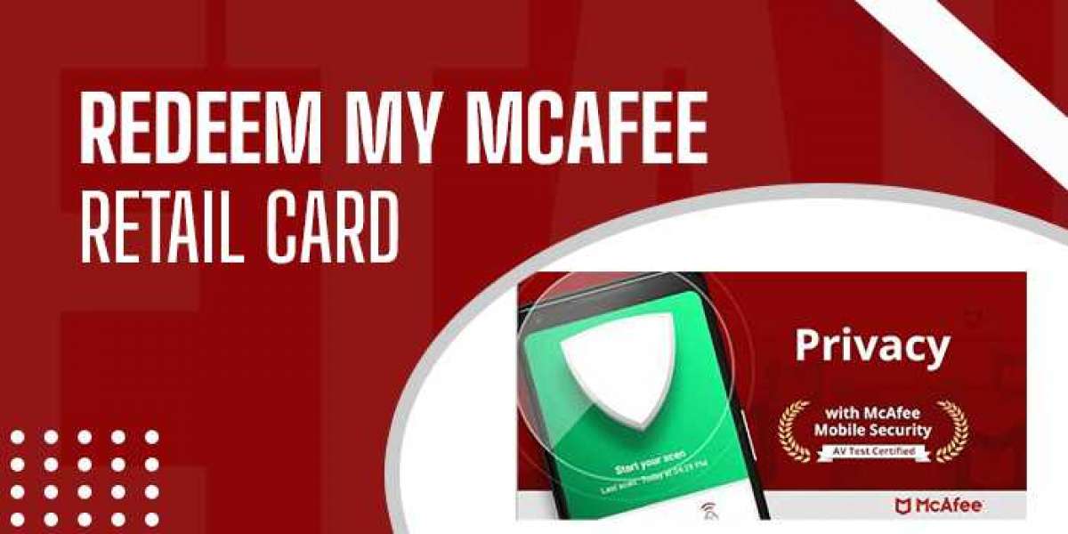 How is a McAfee retail card redeemed?