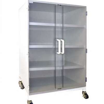 Polypropylene Storage Cabinet with Acrylic Door 37″ x 24″ x 60″ Three Shelves Profile Picture